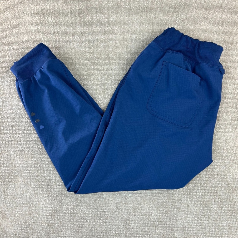 Heartsoul Break On Through Scrub Pants Womens SP Blue Low Rise Taper Leg Medical
